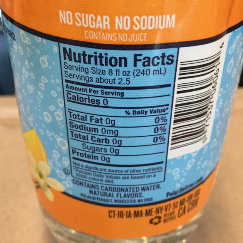 POLAR SELTZER ORANGE VANILLA - Picture 2 of 4